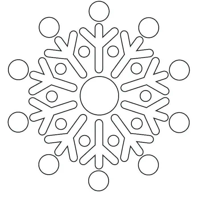 Desenhos de Floco de Neve Para Colorir 31