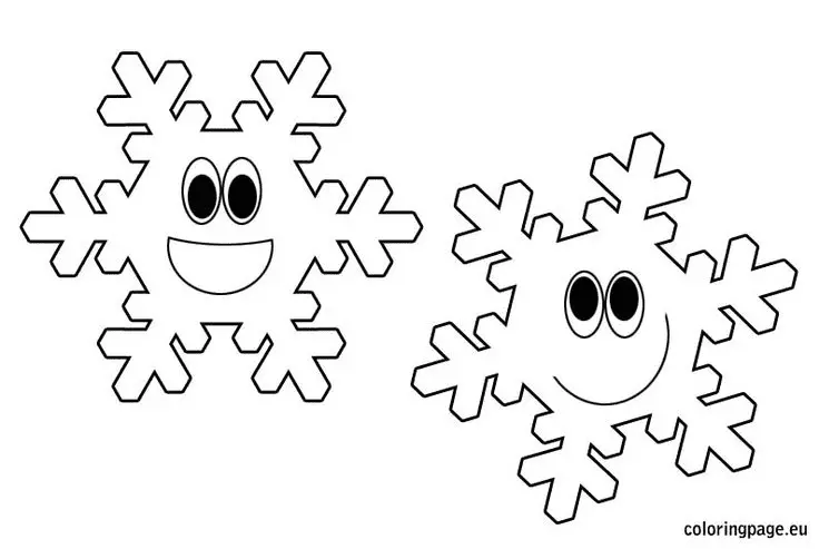 Desenhos de Floco de Neve Para Colorir 36