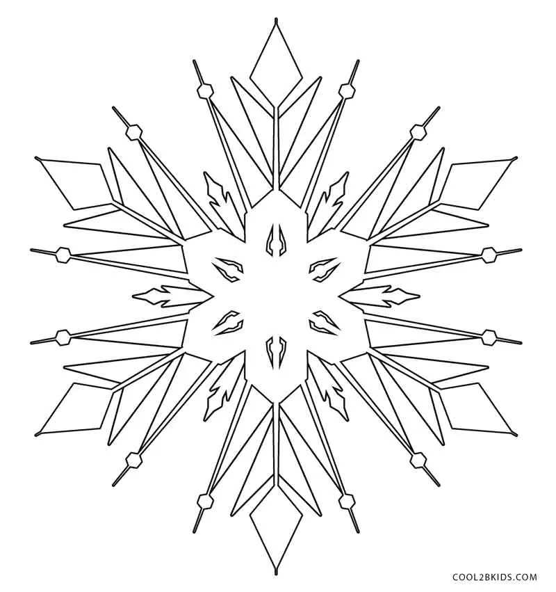 Desenhos de Floco de Neve Para Colorir 37