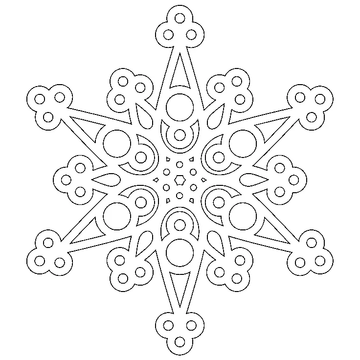 Desenhos de Floco de Neve Para Colorir 39