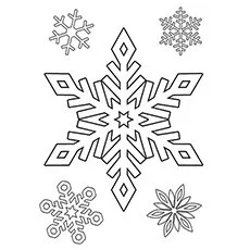 Desenhos de Floco de Neve Para Colorir 4