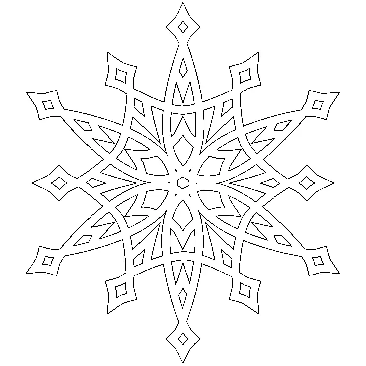 Desenhos de Floco de Neve Para Colorir 40