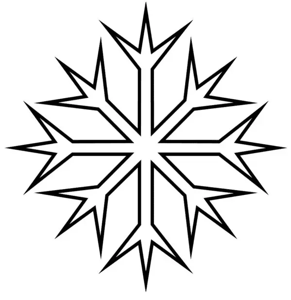 Desenhos de Floco de Neve Para Colorir 41