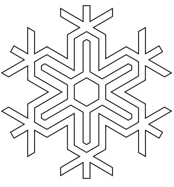 Desenhos de Floco de Neve Para Colorir 43