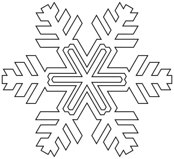 Desenhos de Floco de Neve Para Colorir 48