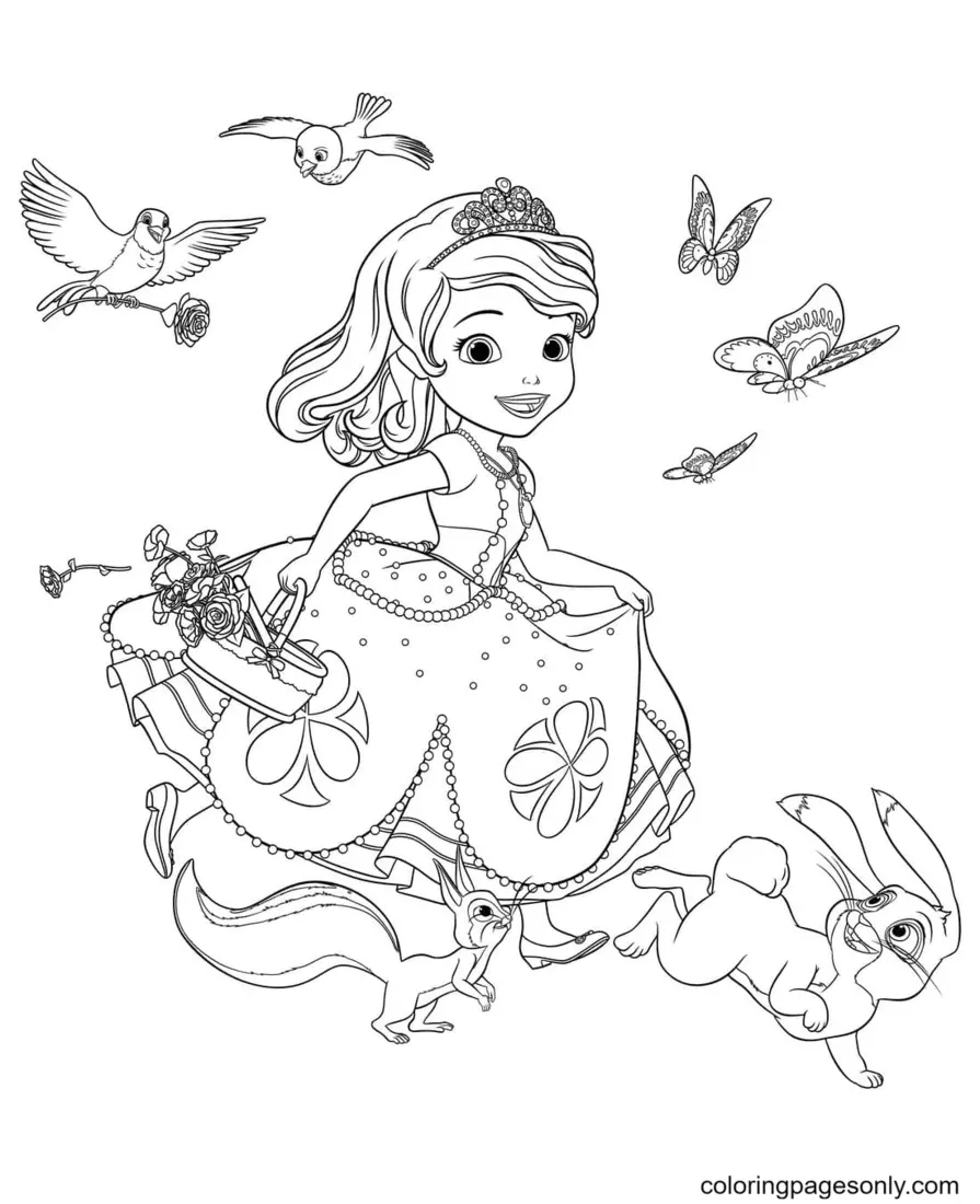 Sofia The First Coloring Pages 10