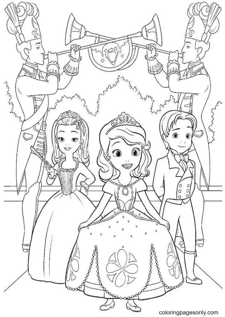 Sofia The First Coloring Pages 12