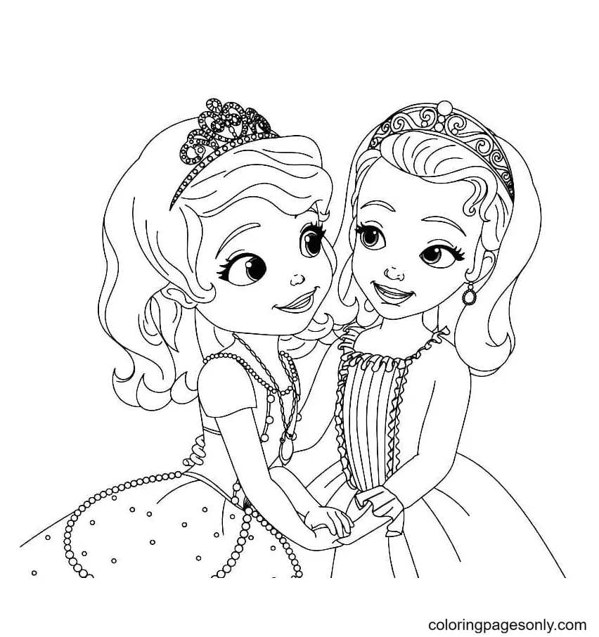 Sofia The First Coloring Pages 2