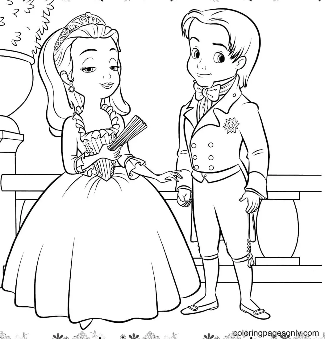 Sofia The First Coloring Pages 25