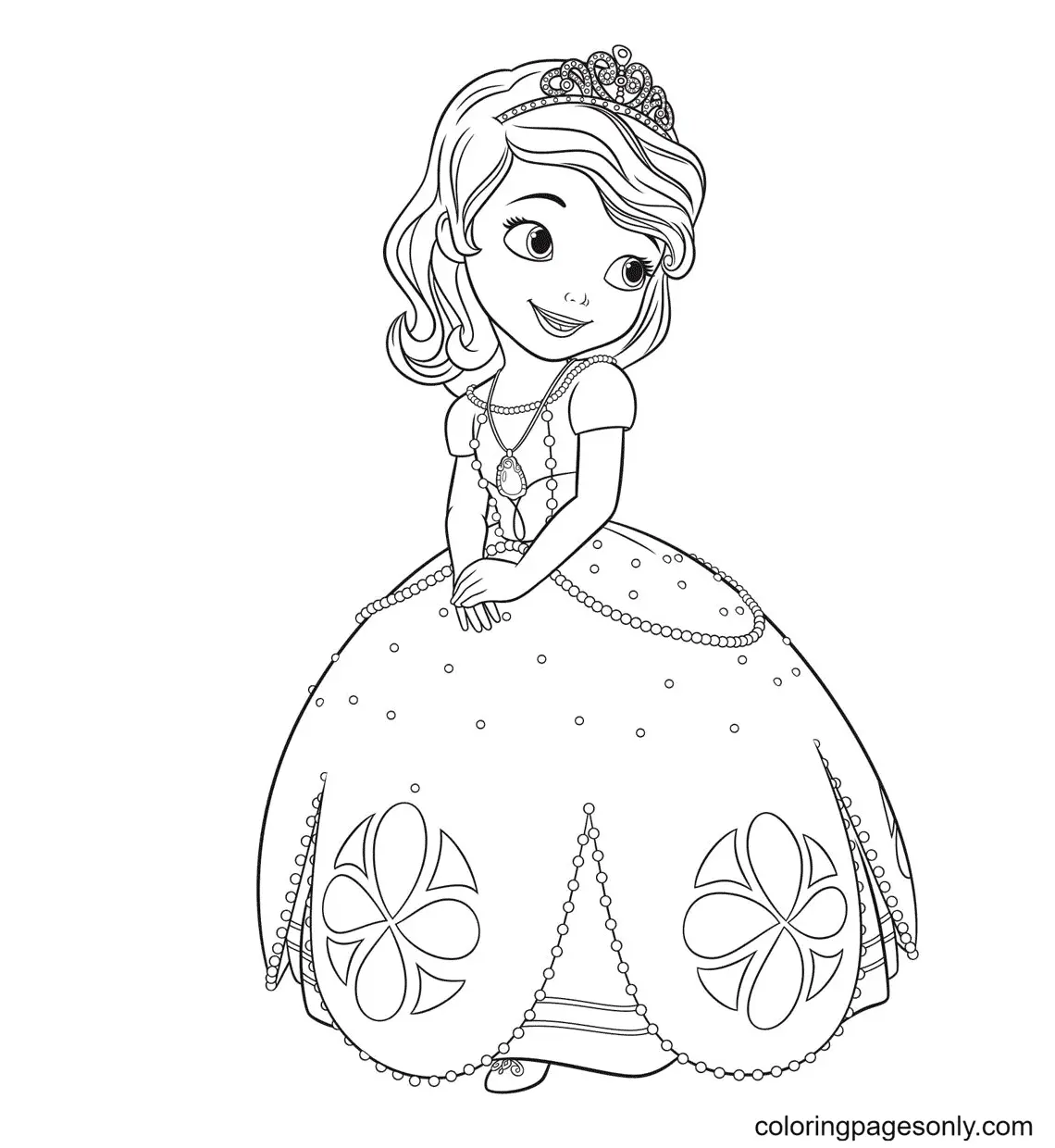 Sofia The First Coloring Pages 3