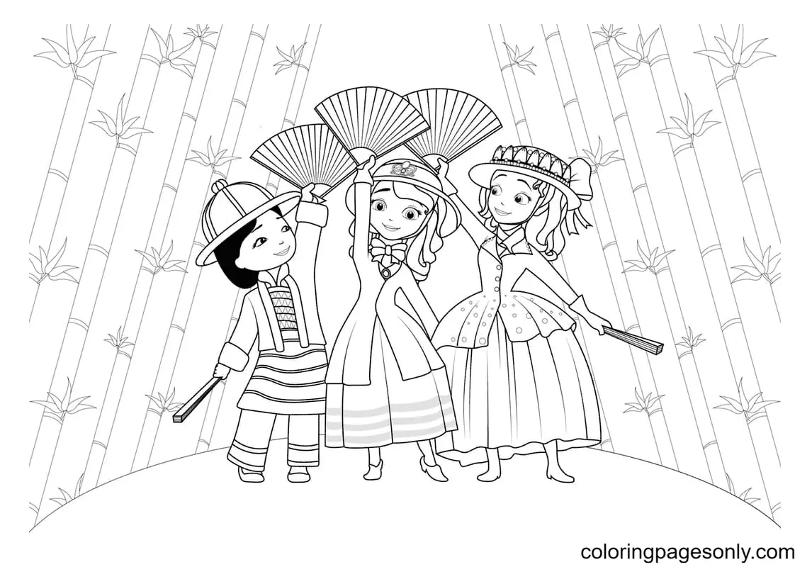 Sofia The First Coloring Pages 38