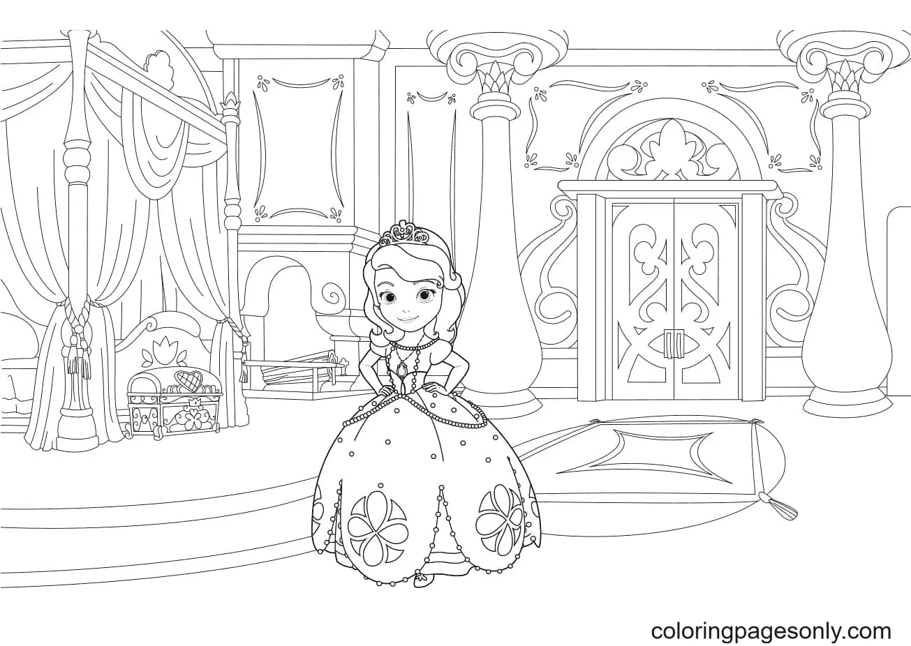 Sofia The First Coloring Pages 48