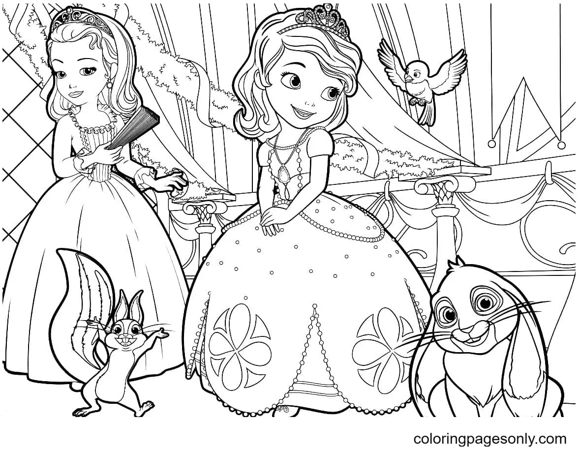 Sofia The First Coloring Pages 5