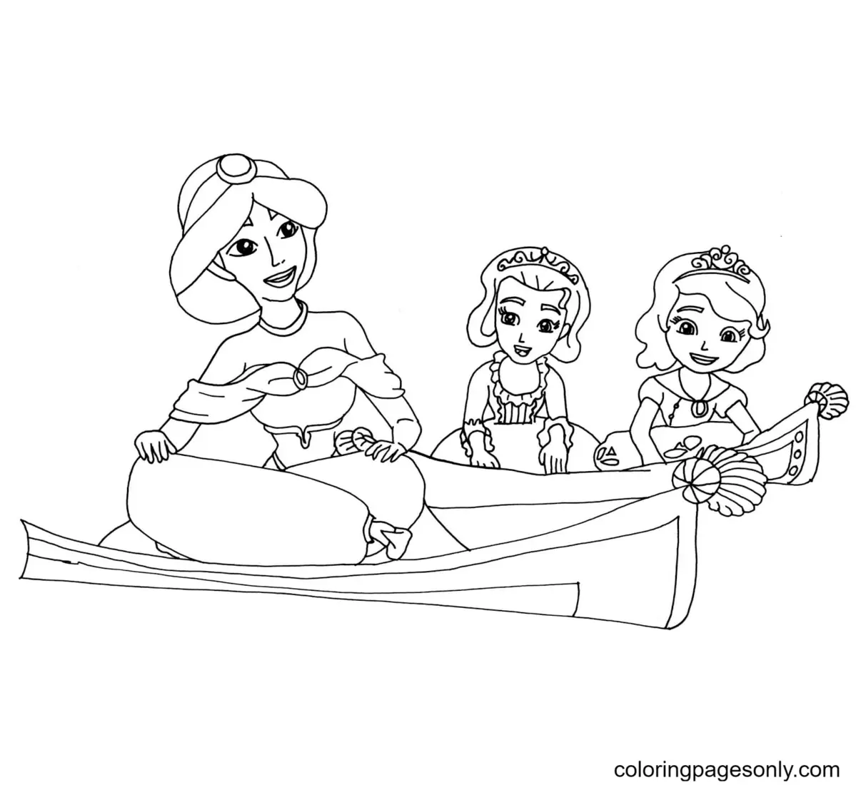 Sofia The First Coloring Pages 55
