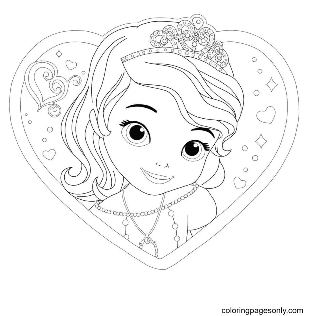 Sofia The First Coloring Pages 6