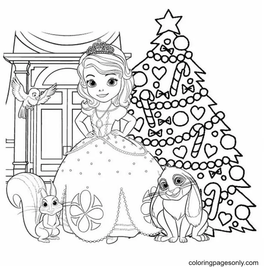 Sofia The First Coloring Pages 7