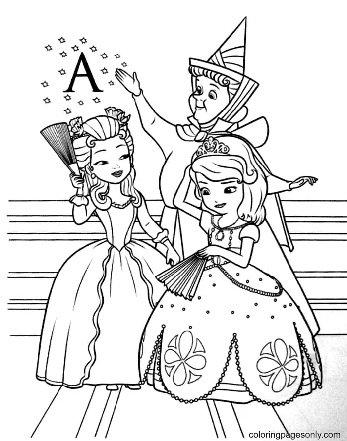 Sofia The First Coloring Pages 77