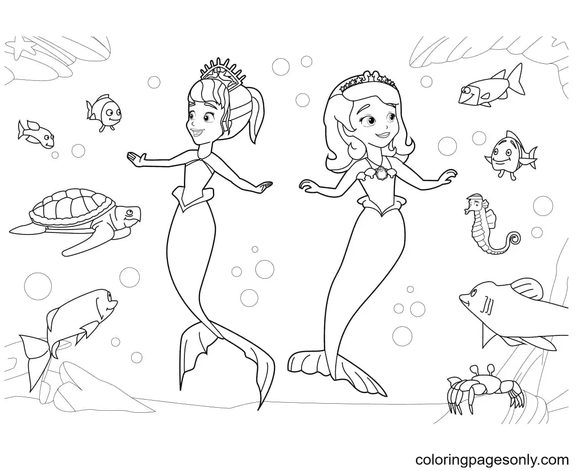 Sofia The First Coloring Pages 8