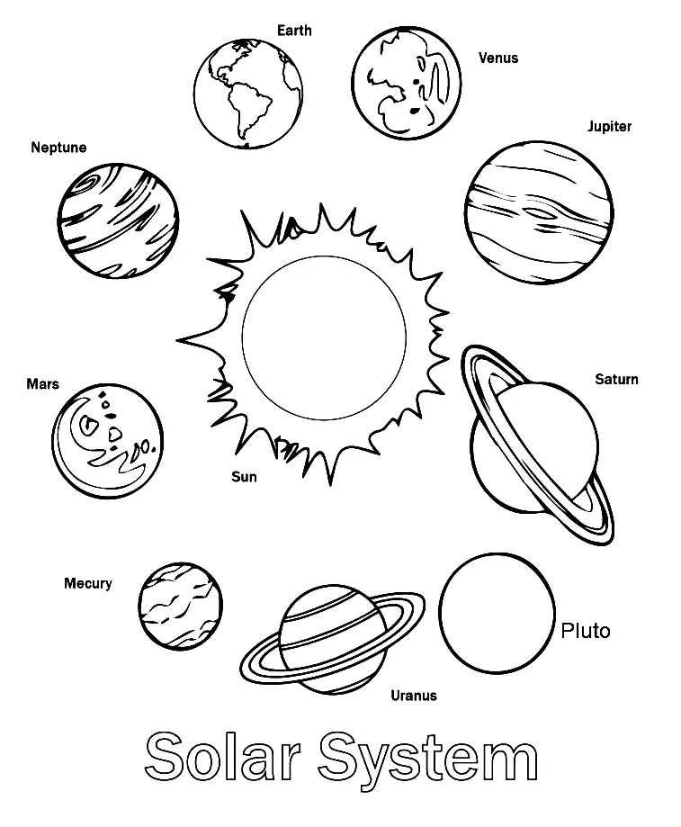 Solar System Coloring Pages 17