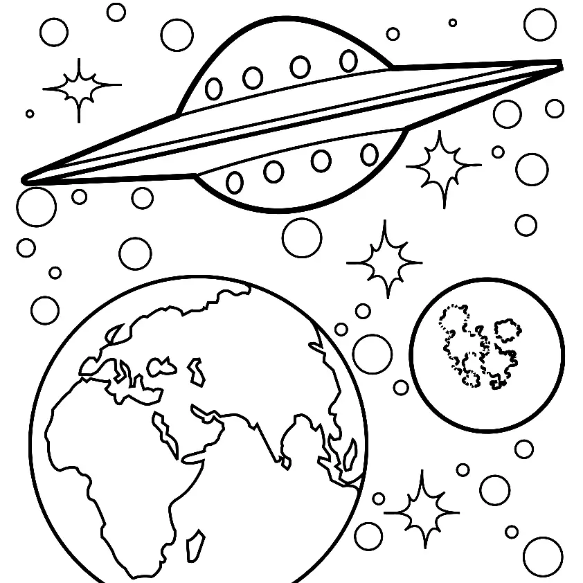Solar System Coloring Pages 27