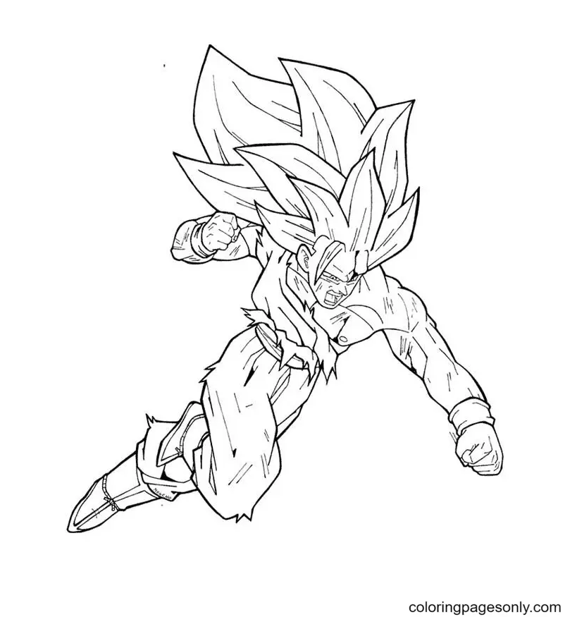 Son Goku Para Colorear 18