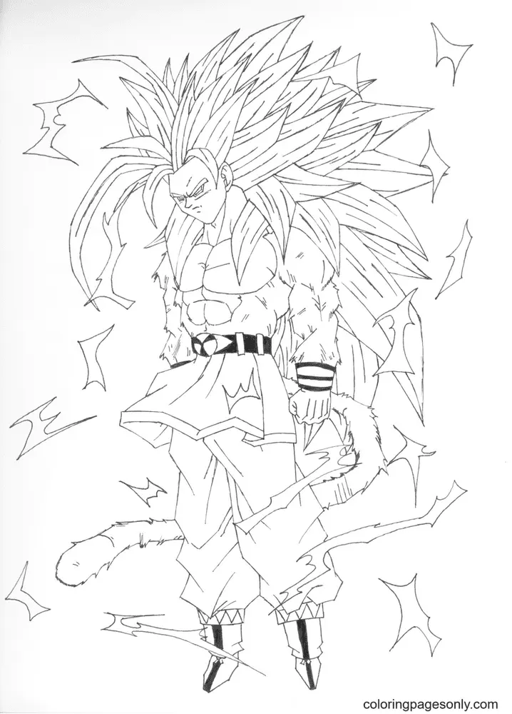 Son Goku Para Colorear 23