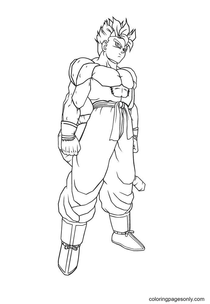 Son Goku Para Colorear 24
