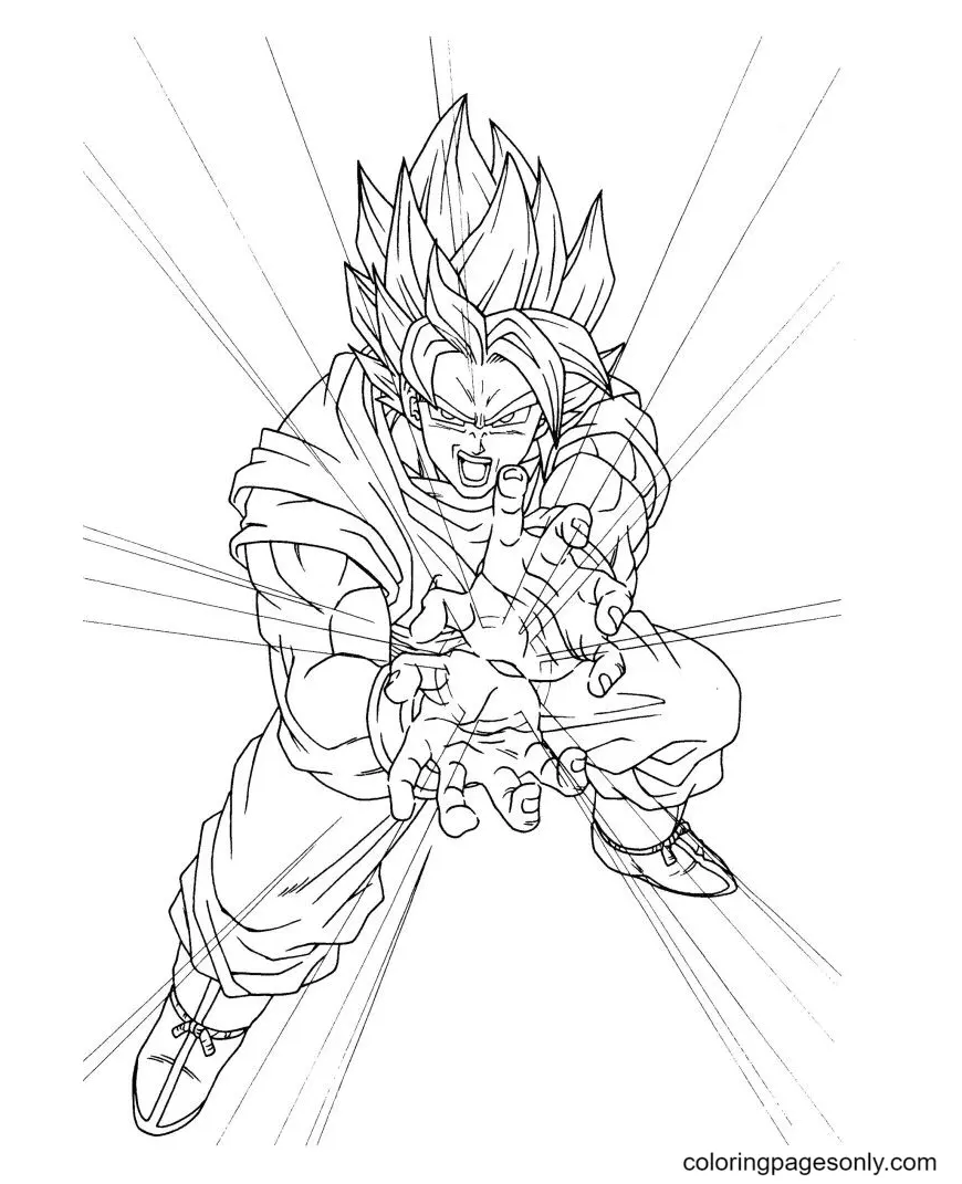 Son Goku Para Colorear 26