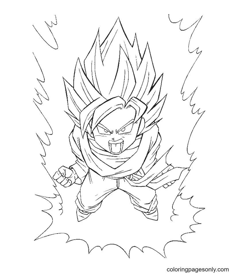 Son Goku Para Colorear 37