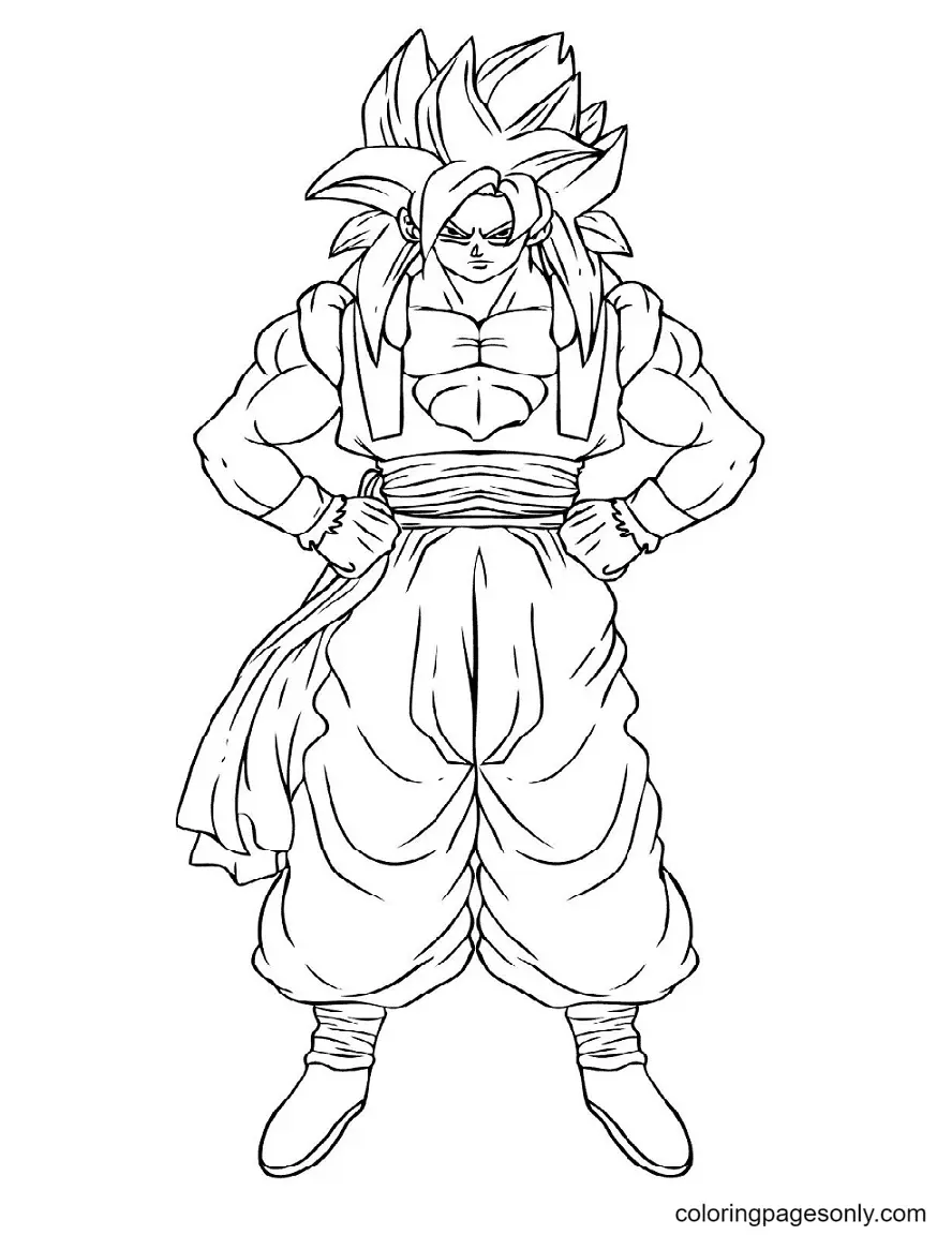 Son Goku Para Colorear 38