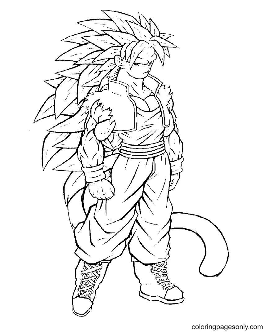 Son Goku Para Colorear 41