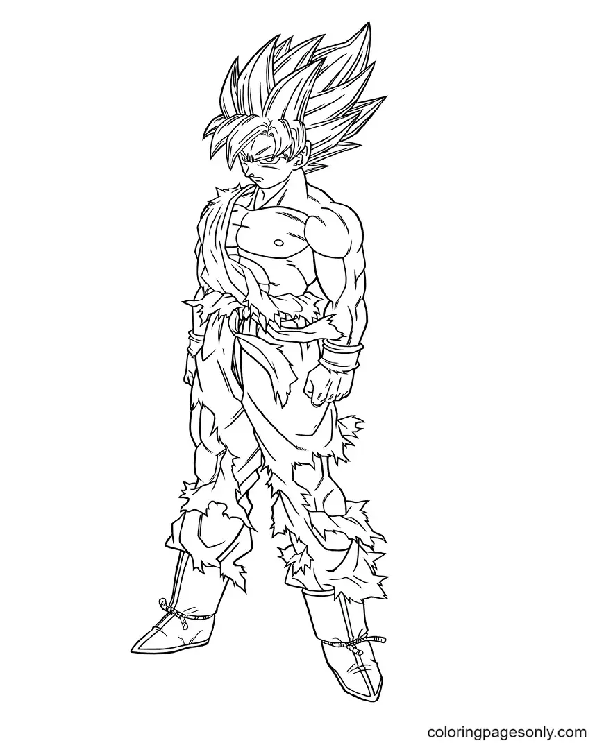 Son Goku Para Colorear 42