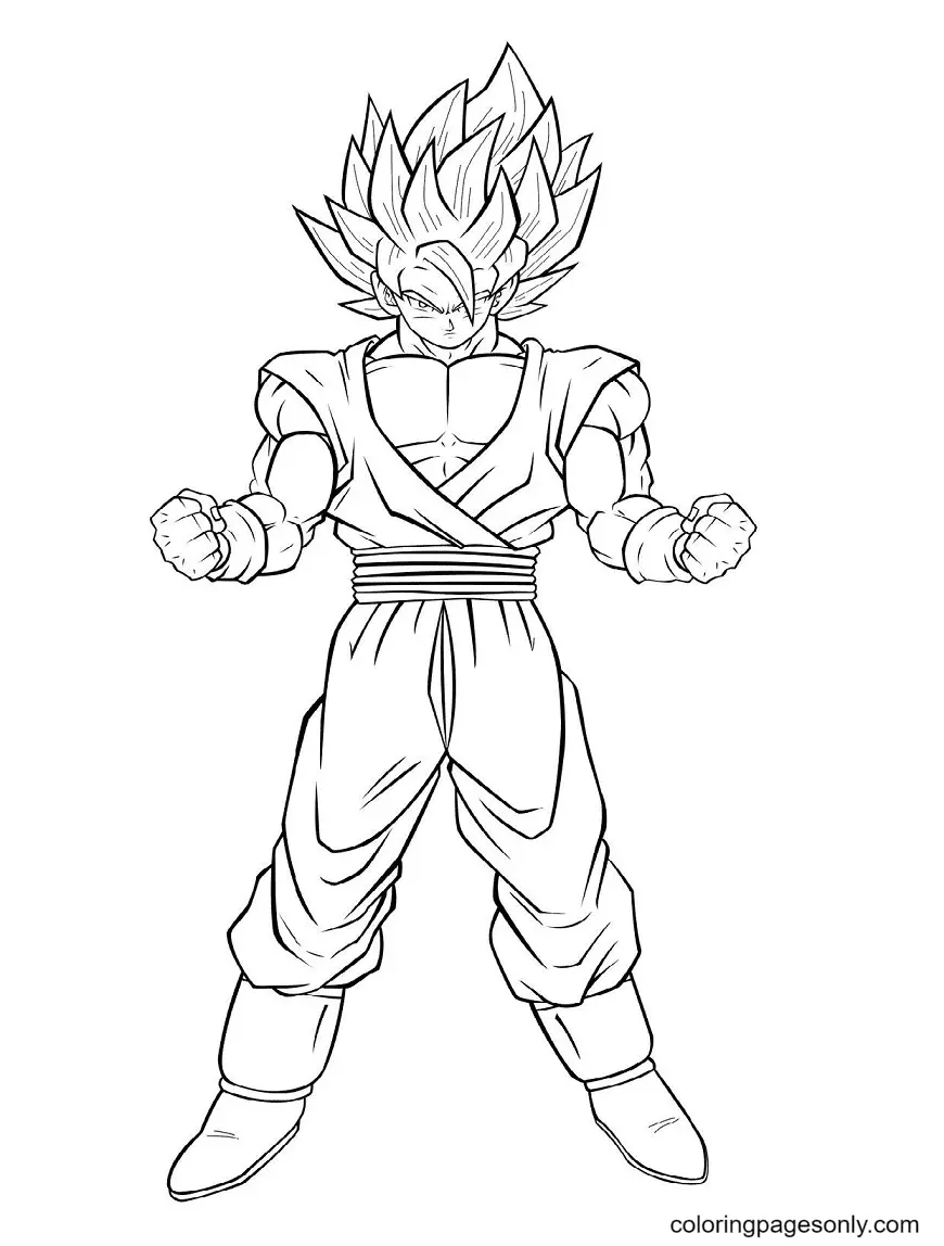 Son Goku Para Colorear 43