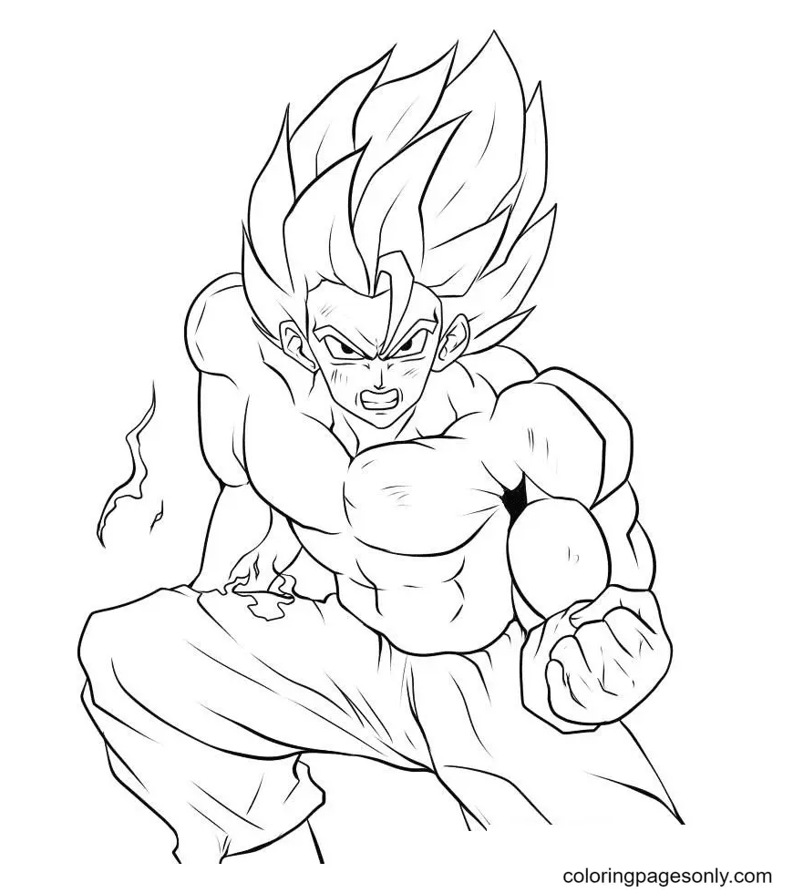 Son Goku Para Colorear 47