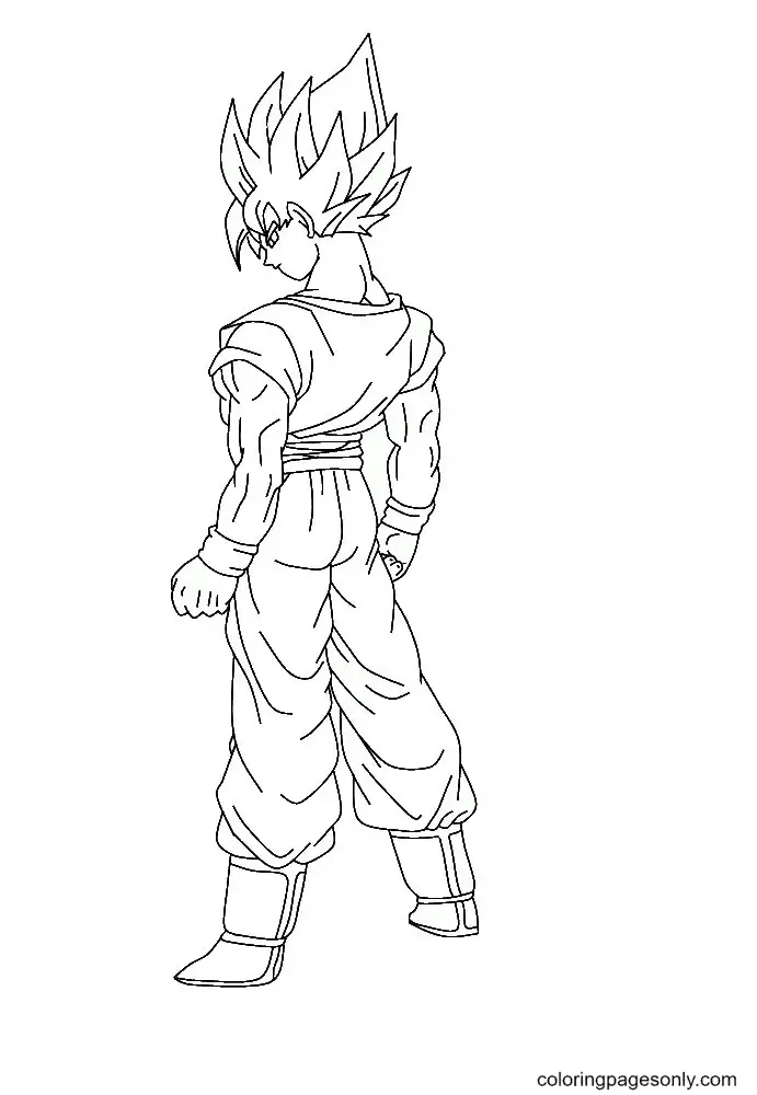 Son Goku Para Colorear 48