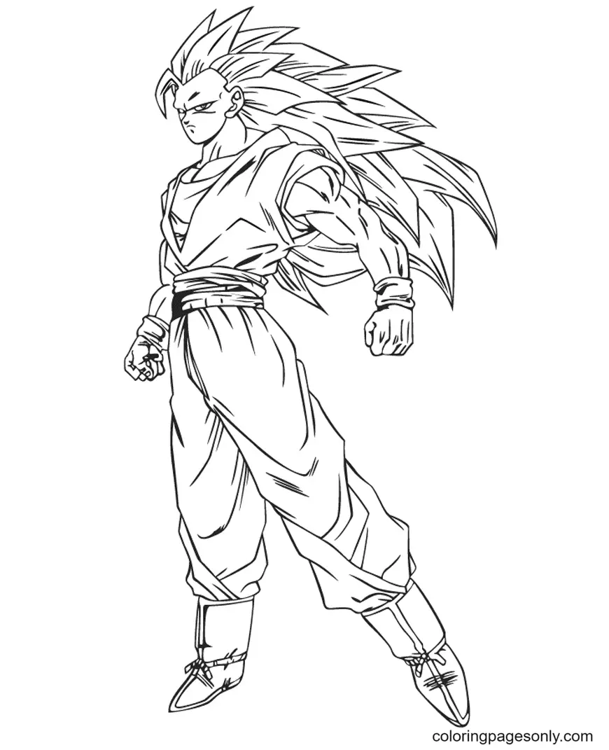 Son Goku Para Colorear 50