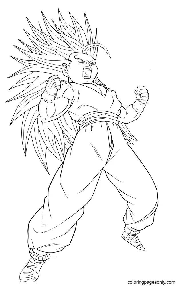 Son Goku Para Colorear 68