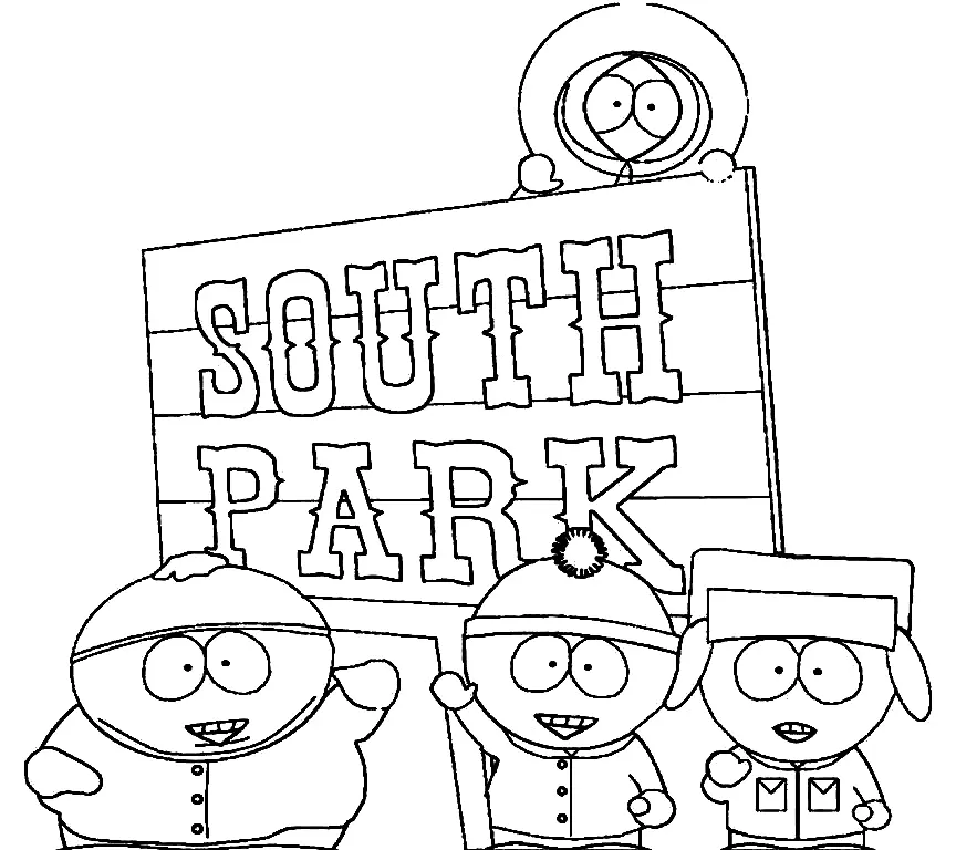 South Park Para Colorear 1