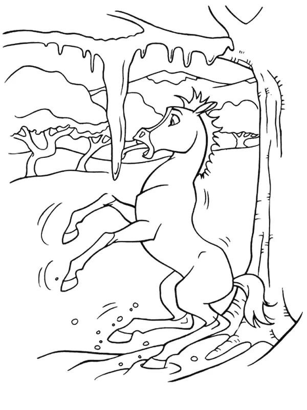 Spirit Riding Free Para Colorear
