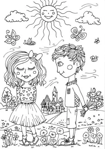 Spring Coloring Pages 124