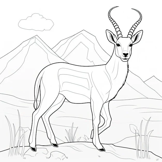 Springbok Coloring Pages 12