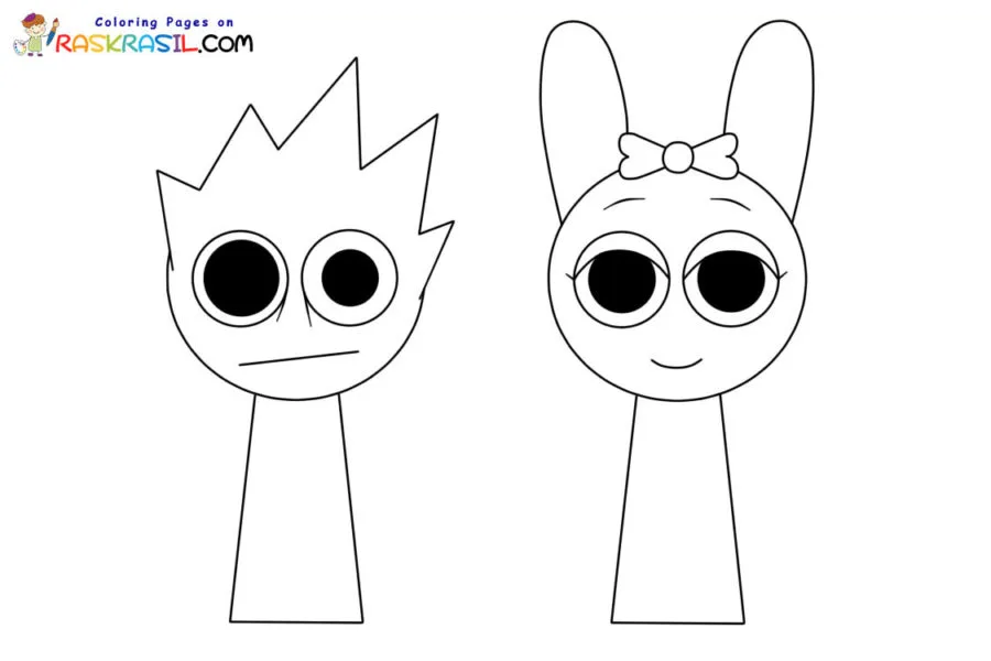 Sprunki Incredibox Pginas para colorear 8