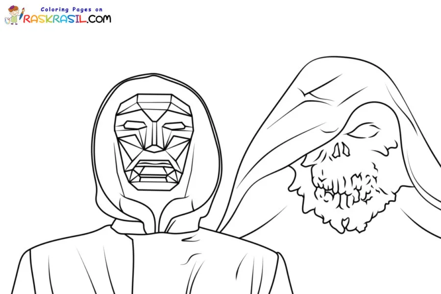 Round 6 Squid Game 2 Para Colorir 16