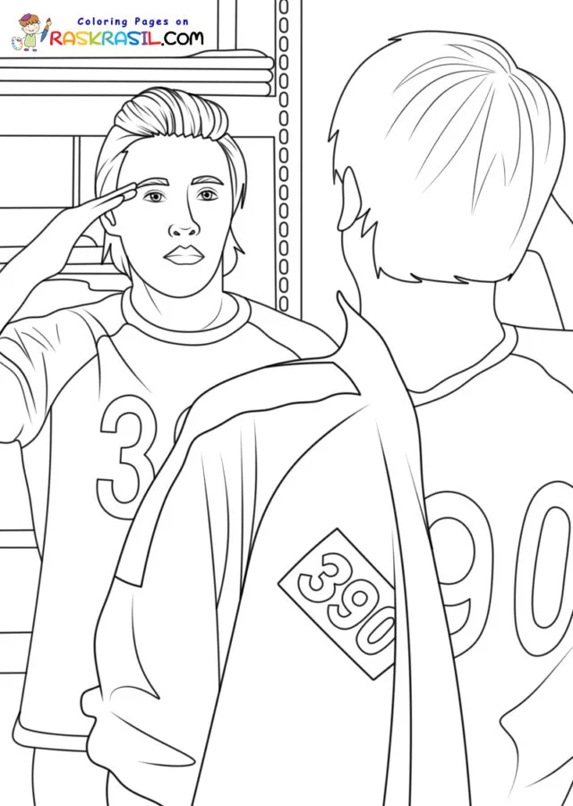 Round 6 Squid Game 2 Para Colorir 20