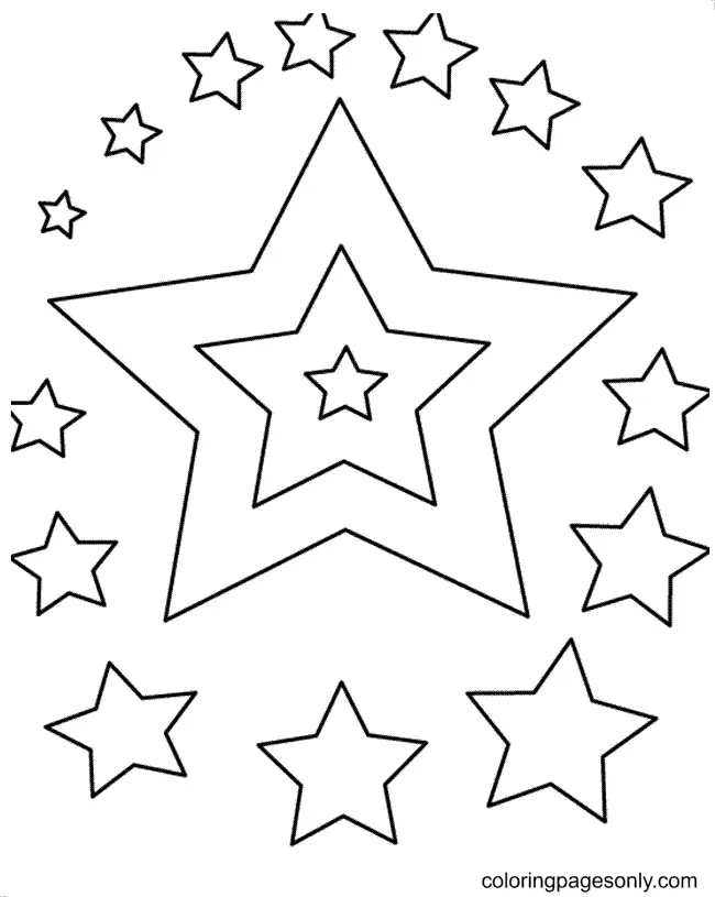 Desenhos de Star Para Colorir 18