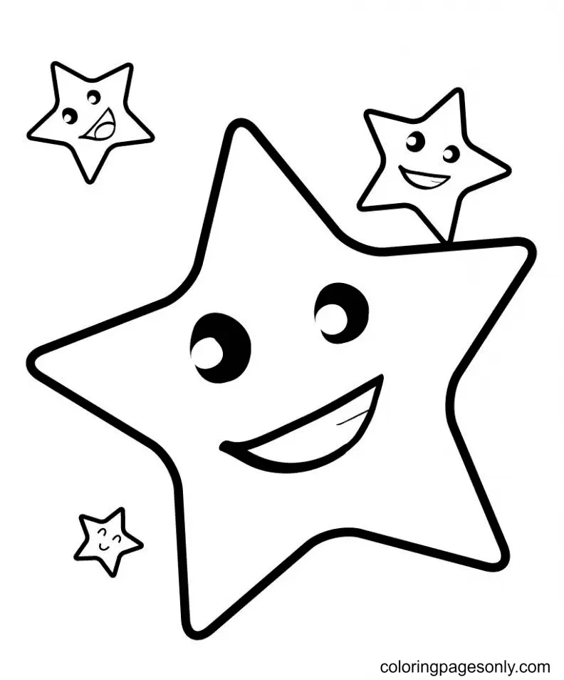 Desenhos de Star Para Colorir 35