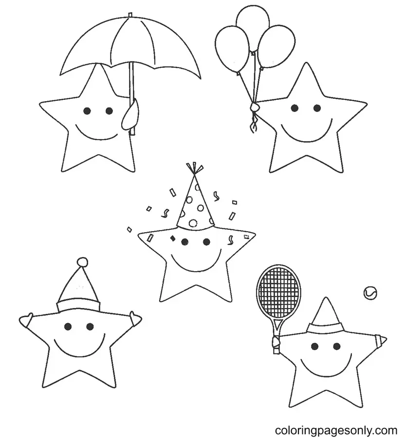 Desenhos de Star Para Colorir 43