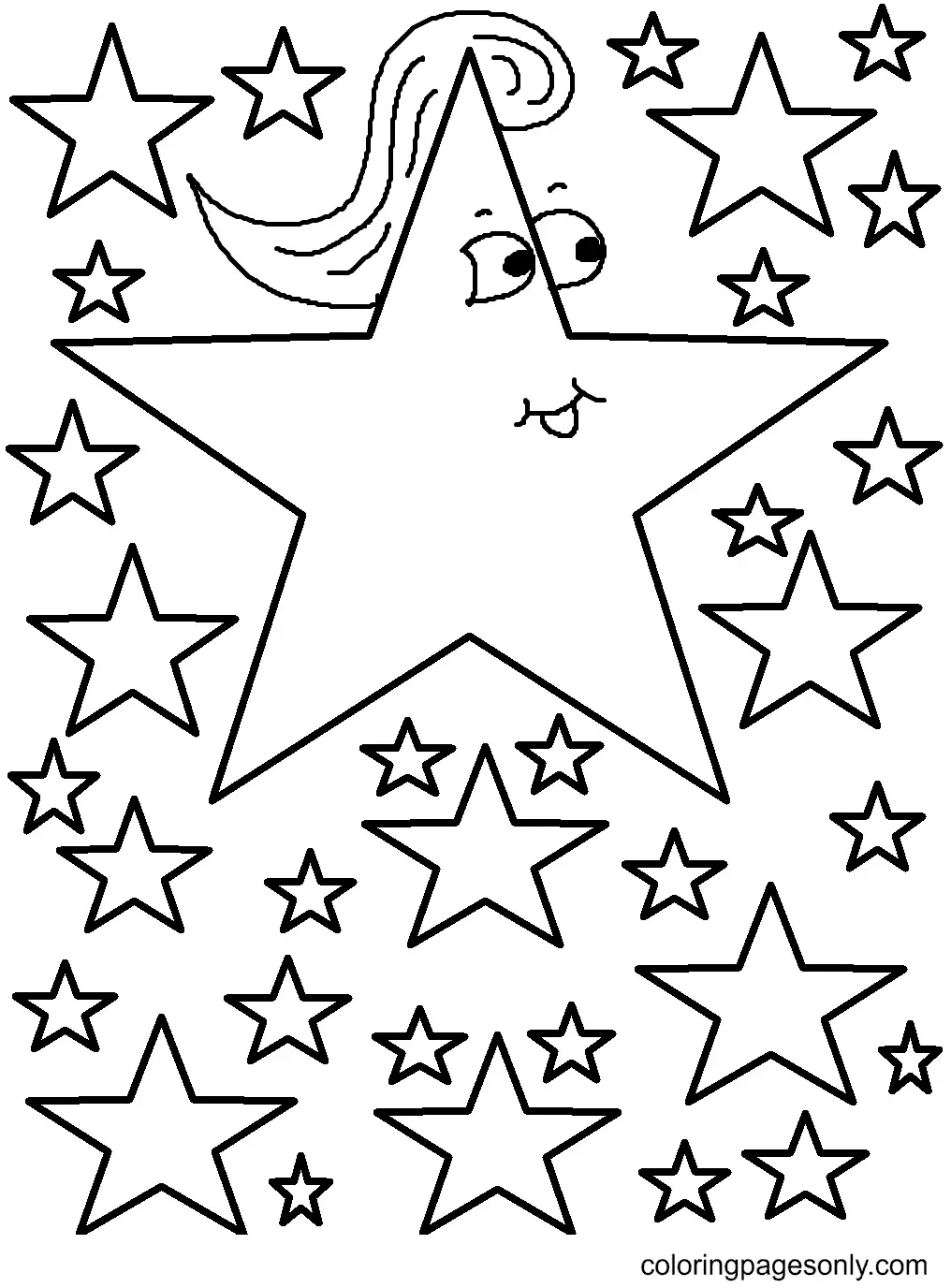 Desenhos de Star Para Colorir 47