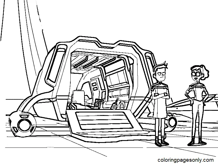 Star Trek Lower Decks Para Colorear 17