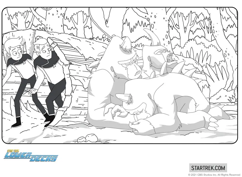 Star Trek Lower Decks Para Colorear 20